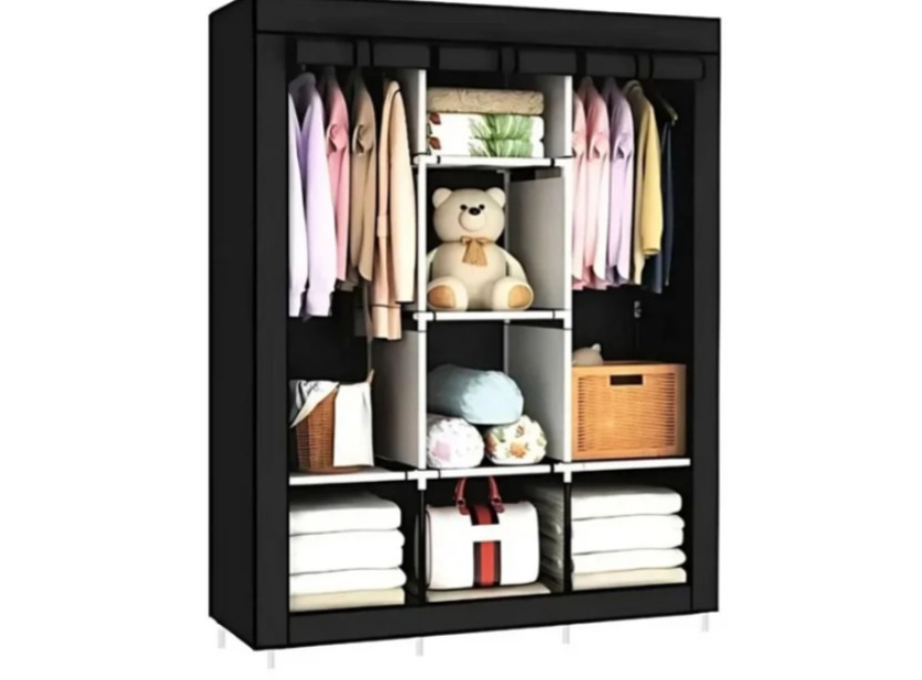 Closet Ropero Armario Armable X3 Negro